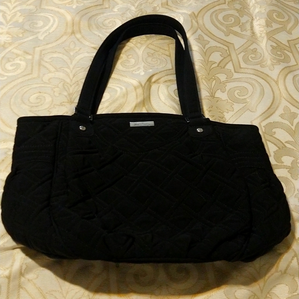 Vera Bradley Classic Black Quilted Tote/Handbag